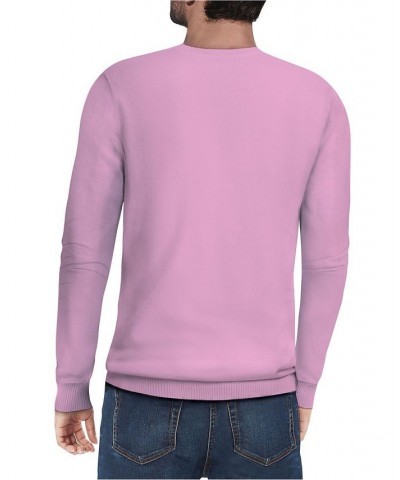 Men's Basic V-Neck Pullover Midweight Sweater Dusty Rose Pink $21.15 Sweaters