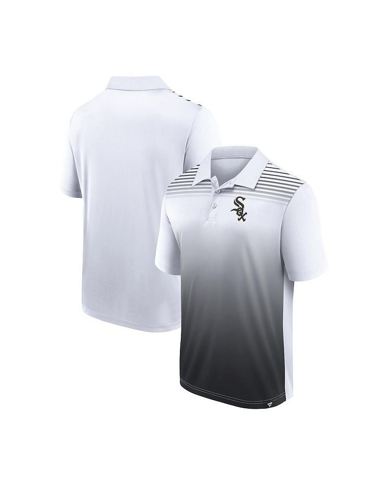 Men's White, Black Chicago White Sox Big and Tall Sublimated Polo Shirt $40.49 Polo Shirts