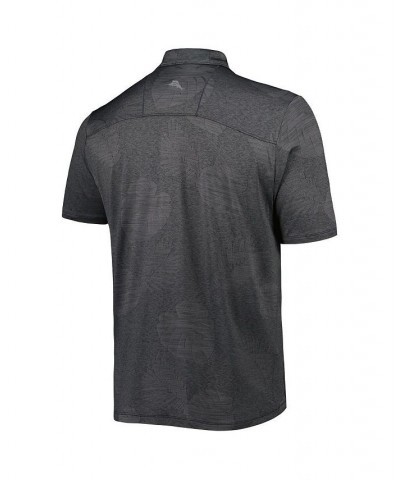 Men's Charcoal Chase Elliott Palm Coast Delray Frond IslandZone Polo Shirt $31.80 Polo Shirts