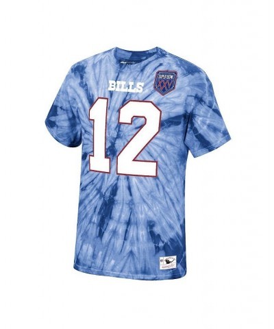 Men's Jim Kelly Royal Buffalo Bills Tie-Dye Super Bowl Xxv Retired Player Name and Number T-shirt $35.99 T-Shirts