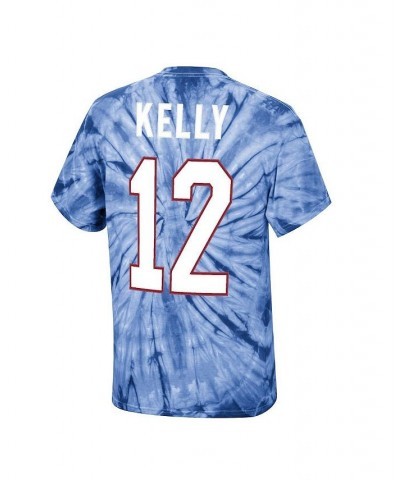 Men's Jim Kelly Royal Buffalo Bills Tie-Dye Super Bowl Xxv Retired Player Name and Number T-shirt $35.99 T-Shirts