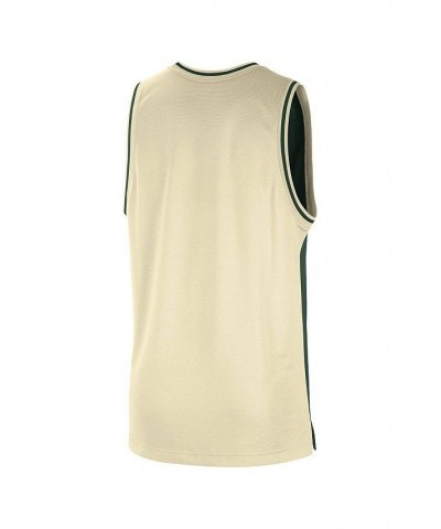 Men's Hunter Green, Cream Milwaukee Bucks Courtside Versus Force Split DNA Performance Mesh Tank Top $25.97 T-Shirts