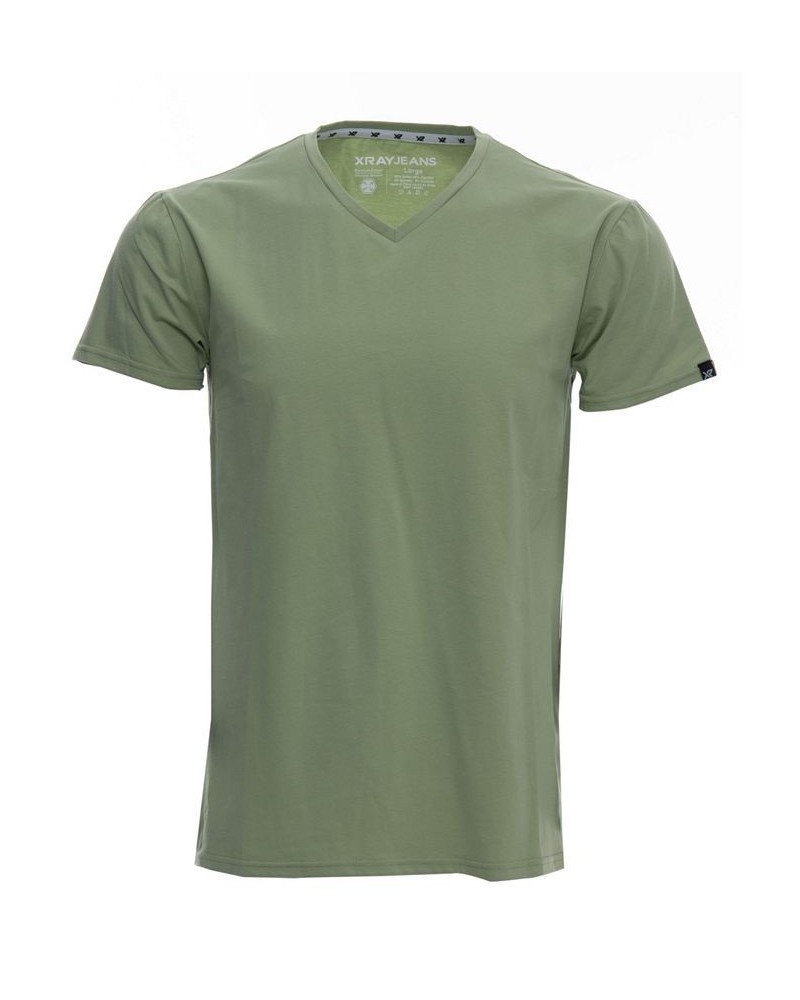 Men's Basic V-Neck Short Sleeve T-shirt PD18 $13.50 T-Shirts