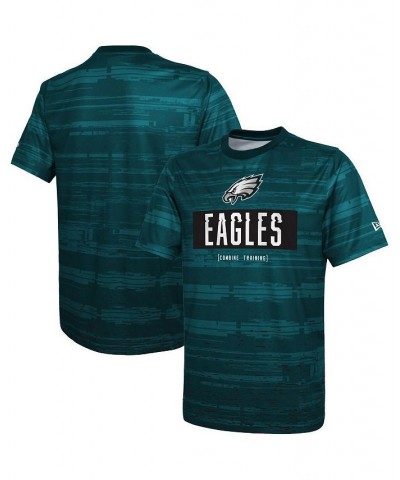 Men's Midnight Green Philadelphia Eagles Combine Authentic Sweep T-shirt $22.05 T-Shirts