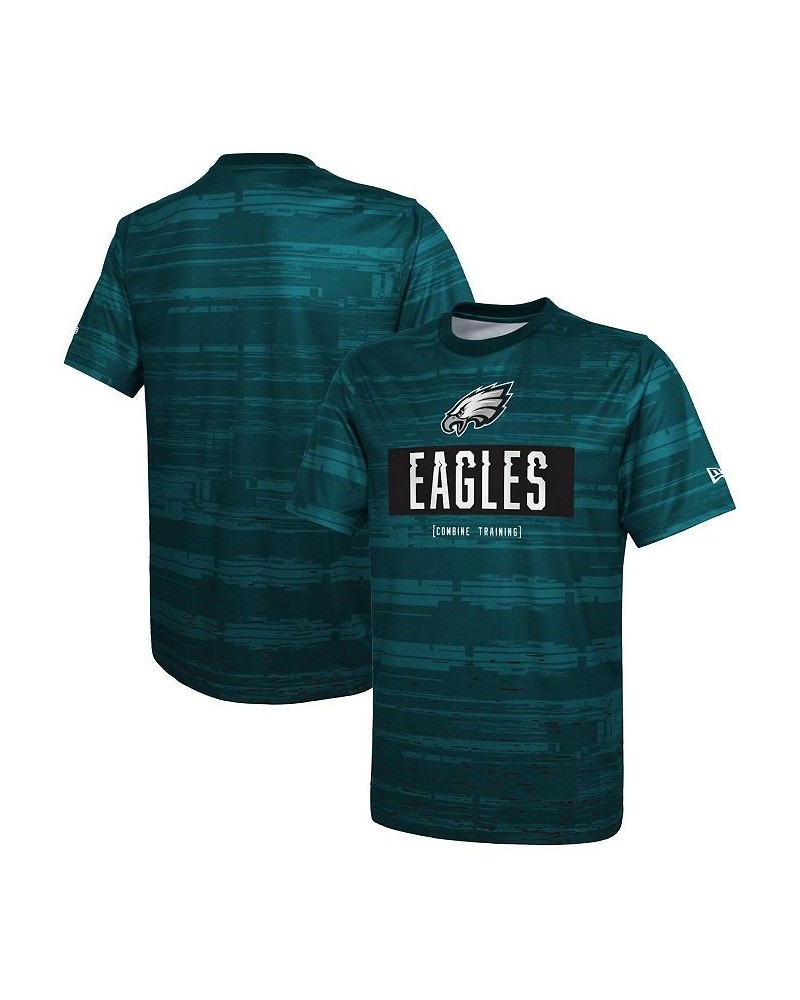 Men's Midnight Green Philadelphia Eagles Combine Authentic Sweep T-shirt $22.05 T-Shirts