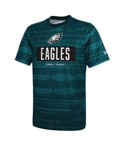 Men's Midnight Green Philadelphia Eagles Combine Authentic Sweep T-shirt $22.05 T-Shirts