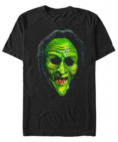 Halloween 3 Men's Witch Mask Big Face Costume Short Sleeve T-Shirt Black $15.75 T-Shirts