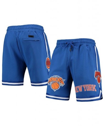 Men's Blue New York Knicks Chenille Shorts $40.48 Shorts