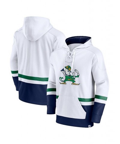 Men's Branded White Notre Dame Fighting Irish First Battle Pullover Hoodie $35.25 Sweatshirt