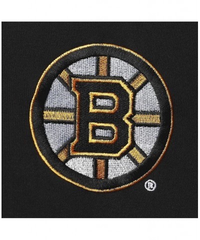 Men's Black, Gold Boston Bruins Playoffs Color Block Full-Zip Hoodie $46.79 Sweatshirt