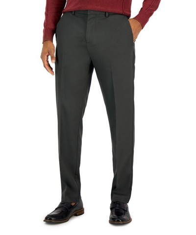 Men's Modern-Fit Twill Pants Gray $17.15 Pants