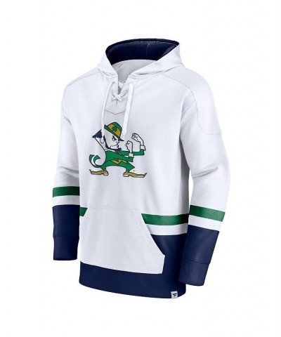 Men's Branded White Notre Dame Fighting Irish First Battle Pullover Hoodie $35.25 Sweatshirt