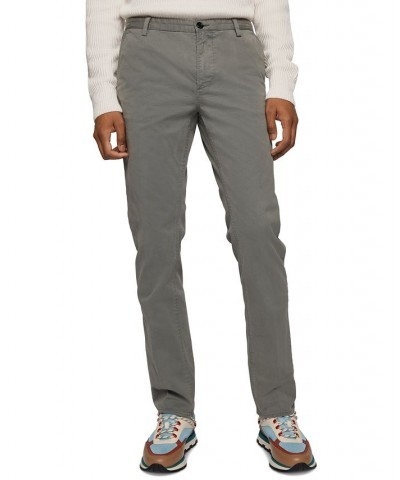 BOSS Men's Casual Cotton Trousers Gray $49.50 Pants