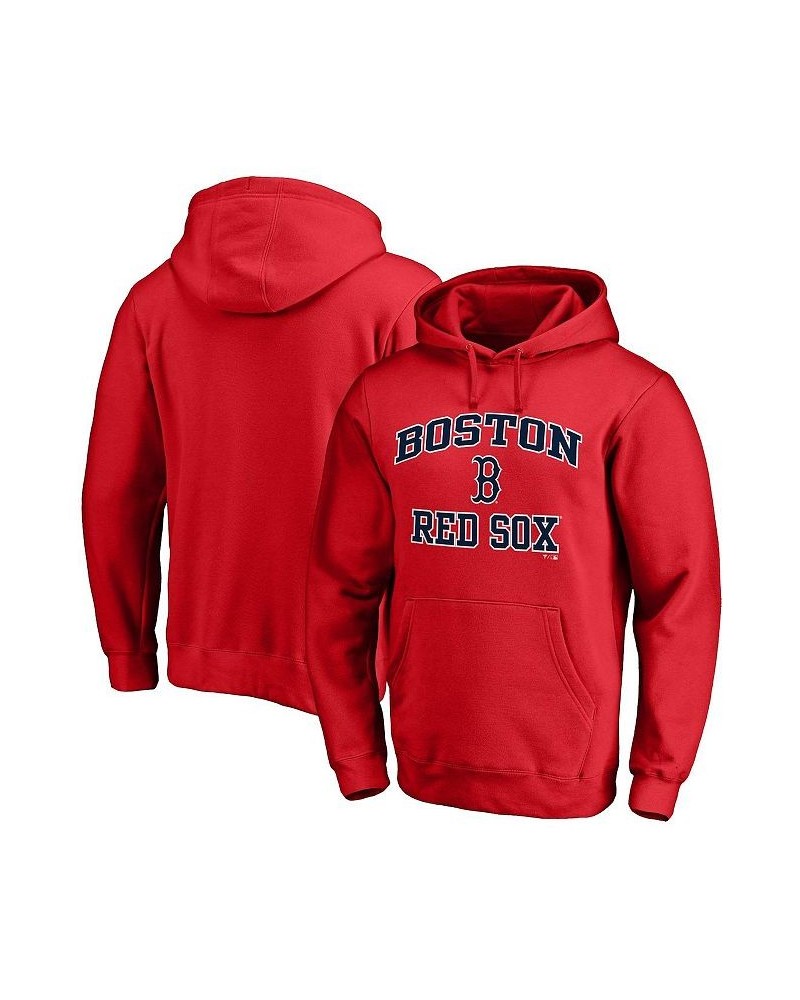 Men's Branded Red Boston Red Sox Big and Tall Heart & Soul Team Pullover Hoodie $41.65 Sweatshirt