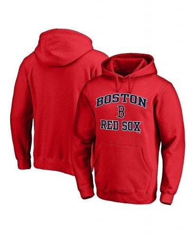 Men's Branded Red Boston Red Sox Big and Tall Heart & Soul Team Pullover Hoodie $41.65 Sweatshirt