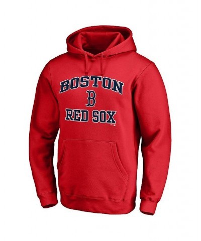 Men's Branded Red Boston Red Sox Big and Tall Heart & Soul Team Pullover Hoodie $41.65 Sweatshirt