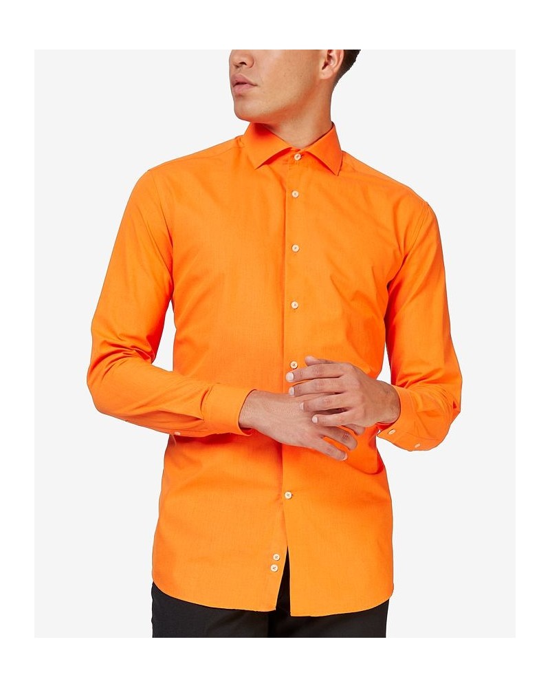 Men's Solid Color Shirt Orange $18.00 Dress Shirts