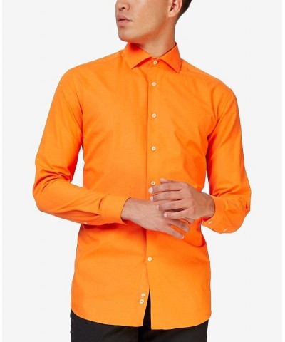 Men's Solid Color Shirt Orange $18.00 Dress Shirts