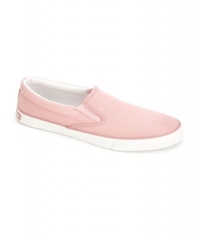 Women's The Run Slip-On Canvas Sneakers Pink $25.22 Shoes