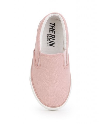 Women's The Run Slip-On Canvas Sneakers Pink $25.22 Shoes