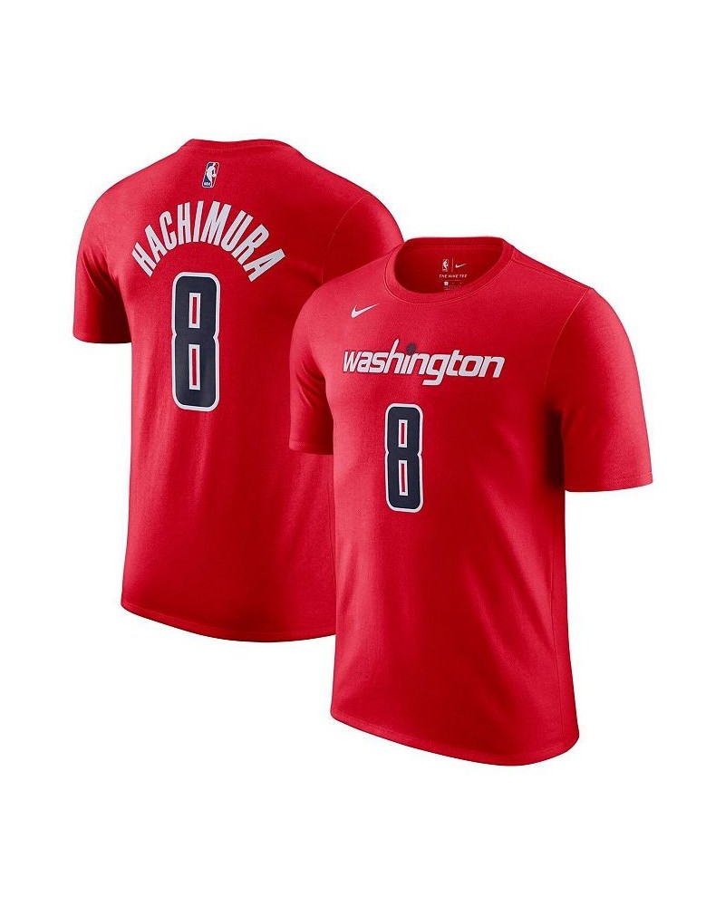 Men's Rui Hachimura Red Washington Wizards Name and Number Performance T-shirt $15.84 T-Shirts