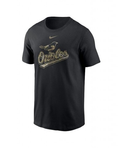 Men's Black Baltimore Orioles Camo Logo Team T-shirt $19.80 T-Shirts