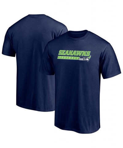 Men's College Navy Seattle Seahawks Take the Lead T-shirt $11.75 T-Shirts