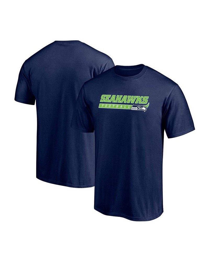 Men's College Navy Seattle Seahawks Take the Lead T-shirt $11.75 T-Shirts