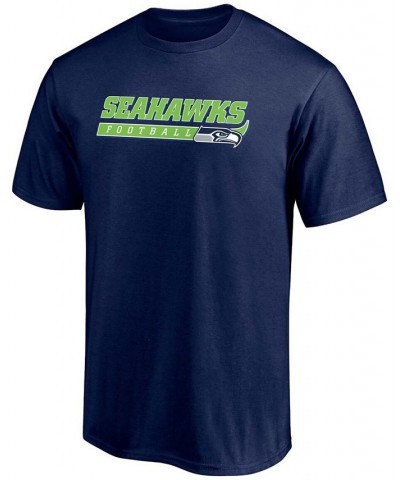 Men's College Navy Seattle Seahawks Take the Lead T-shirt $11.75 T-Shirts