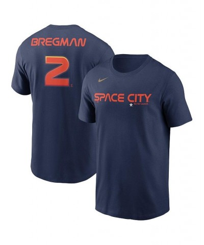 Men's Alex Bregman Navy Houston Astros 2022 City Connect Name and Number T-shirt $29.99 T-Shirts