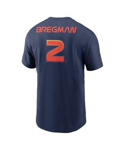 Men's Alex Bregman Navy Houston Astros 2022 City Connect Name and Number T-shirt $29.99 T-Shirts