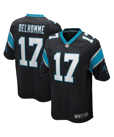 Men's Jake Delhomme Black Carolina Panthers Game Retired Player Jersey $57.40 Jersey