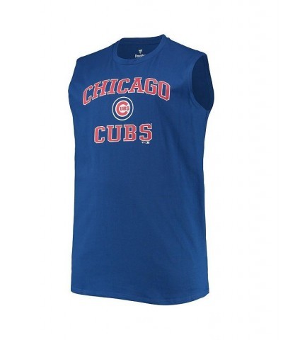 Men's Royal Chicago Cubs Big and Tall Jersey Muscle Tank Top $24.74 T-Shirts