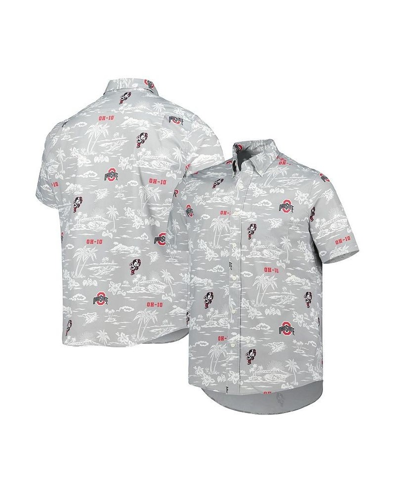 Men's Gray Ohio State Buckeyes Classic Button-Down Shirt $55.90 Shirts