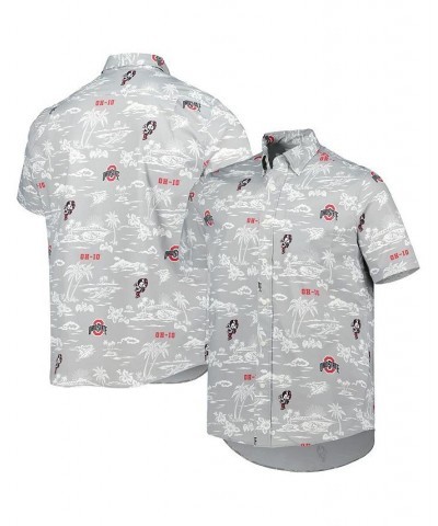 Men's Gray Ohio State Buckeyes Classic Button-Down Shirt $55.90 Shirts