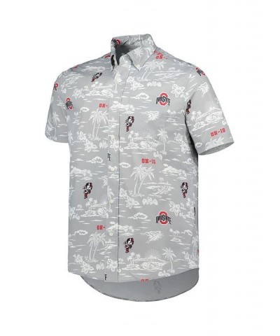 Men's Gray Ohio State Buckeyes Classic Button-Down Shirt $55.90 Shirts