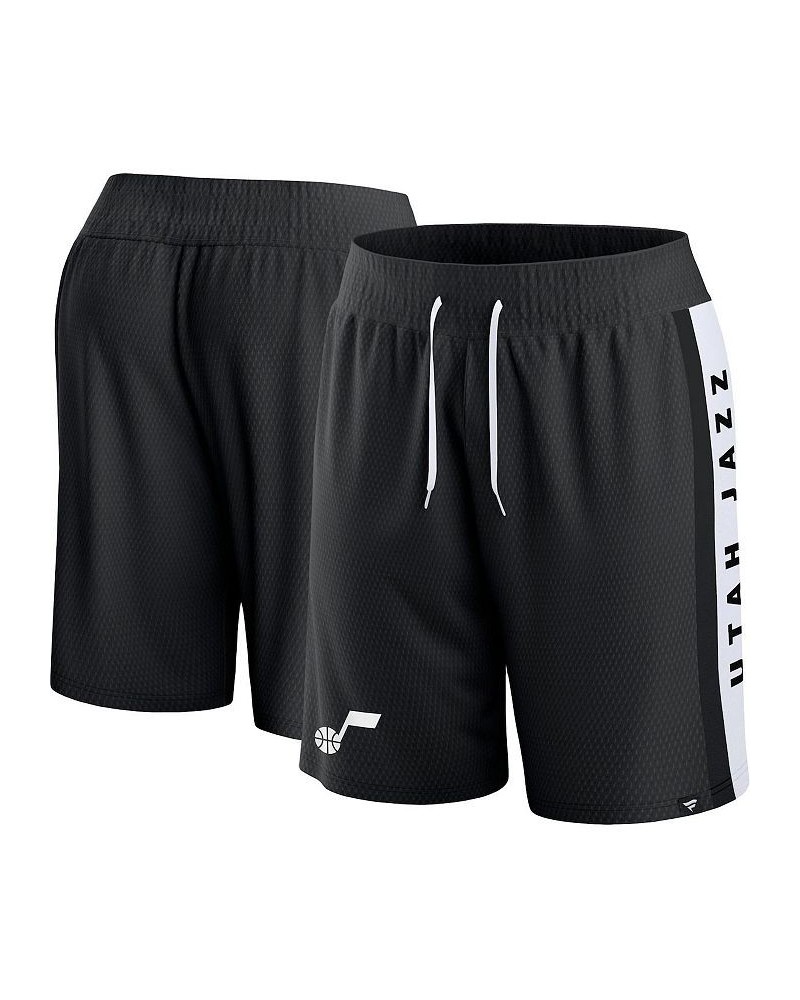 Men's Branded Black Utah Jazz Referee Iconic Mesh Shorts $21.50 Shorts