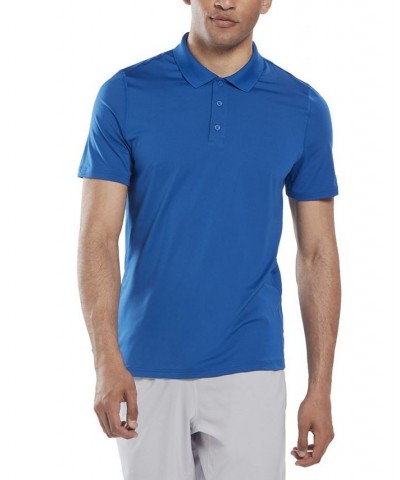 Men's Workout Ready Regular-Fit Moisture-Wicking Polo Shirt Blue $30.25 Polo Shirts