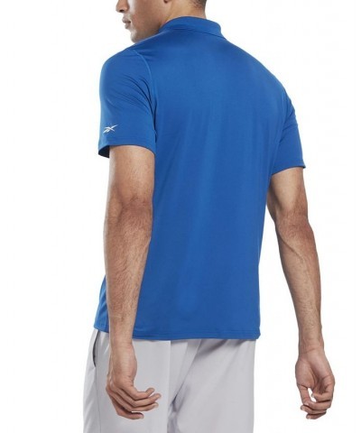 Men's Workout Ready Regular-Fit Moisture-Wicking Polo Shirt Blue $30.25 Polo Shirts