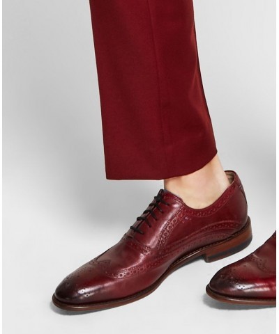 Men's Slim-Fit Red Solid Suit Pants Red $38.40 Pants