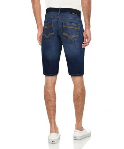 Men's Cultura Belted Denim Shorts Blue $23.78 Shorts