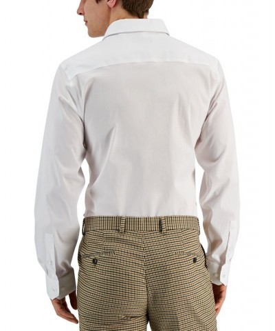 Men's Slim Fit 2-Way Stretch Stain Resistant Dress Shirt Bright White $22.80 Dress Shirts