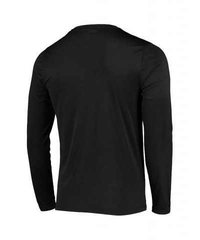 Men's Black Stanford Cardinal Wordmark Slash Long Sleeve T-shirt $21.60 T-Shirts