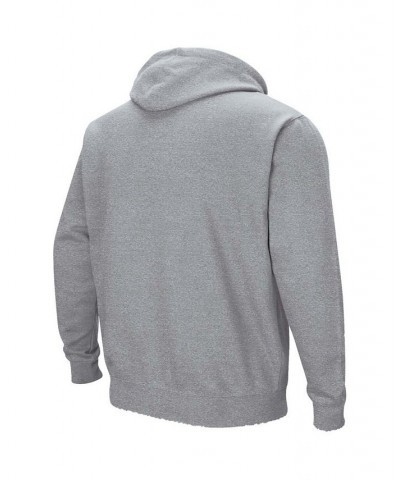 Men's Heathered Gray Nevada Wolf Pack Arch and Logo Pullover Hoodie $26.95 Sweatshirt