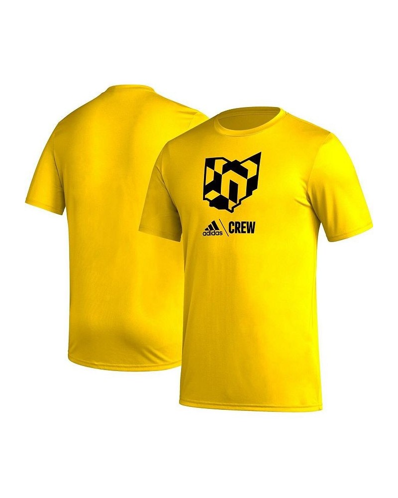 Men's Gold Columbus Crew Icon T-shirt $18.45 T-Shirts