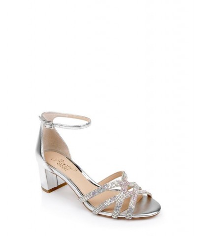 Women's Dulce Evening Sandals Silver $39.24 Shoes