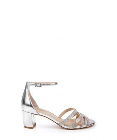 Women's Dulce Evening Sandals Silver $39.24 Shoes