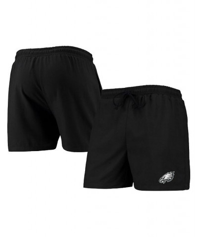 Men's Black Philadelphia Eagles Magic Print Palm Traditional Swim Shorts $29.69 Swimsuits