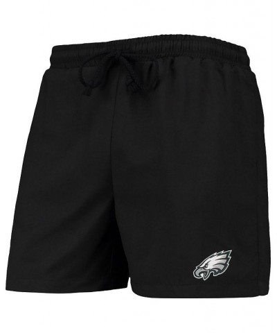 Men's Black Philadelphia Eagles Magic Print Palm Traditional Swim Shorts $29.69 Swimsuits