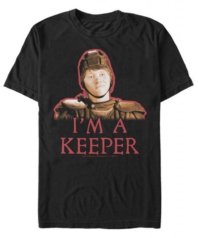 Harry Potter Men's Ron Weasley I'M A Keeper Quidditch Player Short Sleeve T-Shirt $17.50 T-Shirts